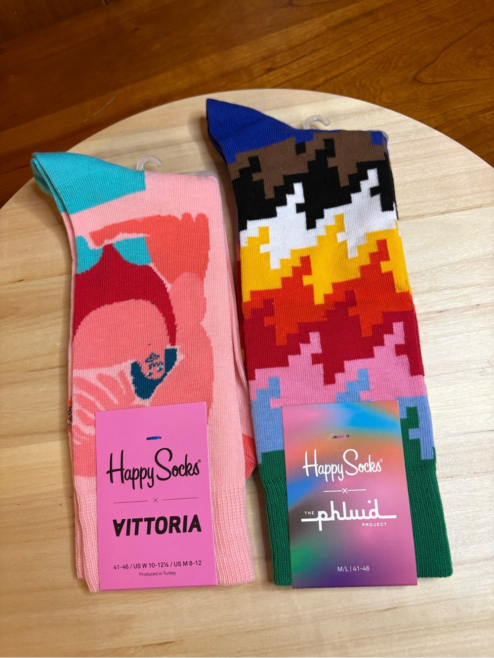 Happy Socks , men’s size 8 to 12, women 10-12